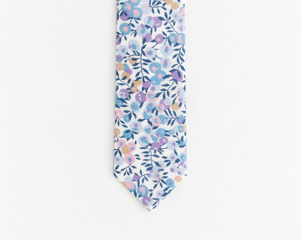 Lavender floral tie
