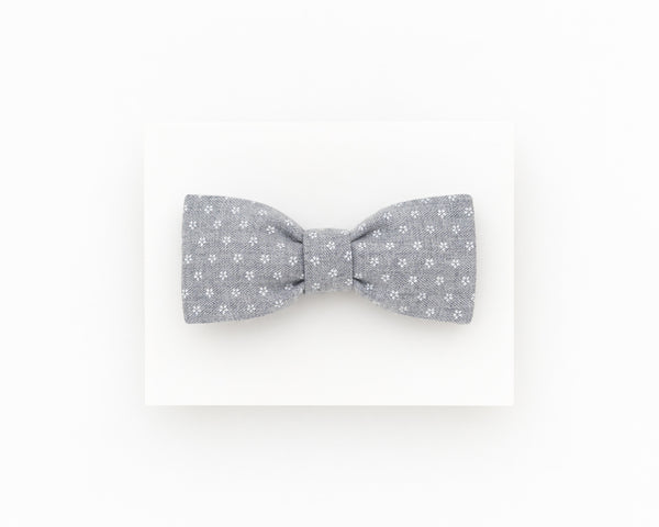 Light grey floral bow tie - Isola bow tie