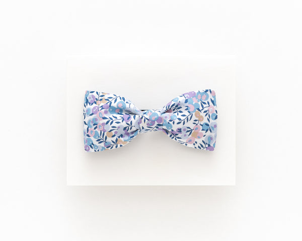 Lavender floral bow tie