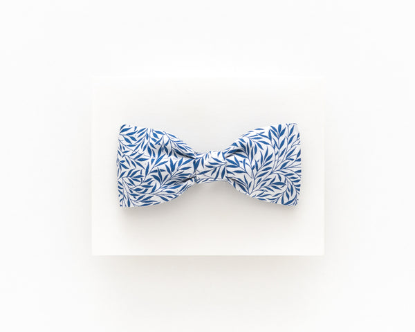 White floral bow tie