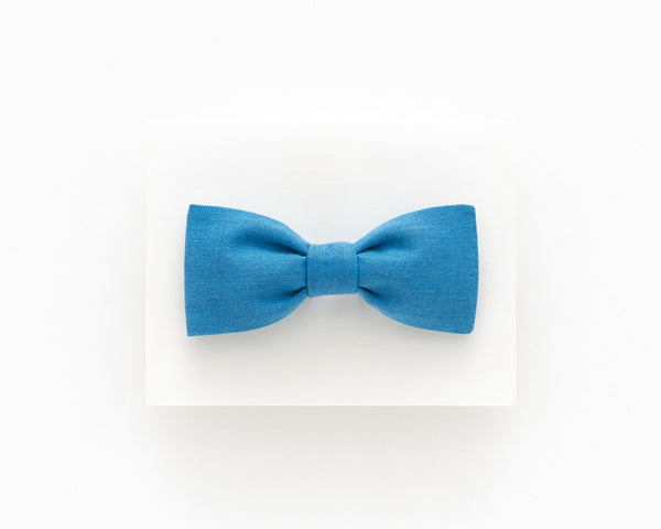 Sky blue bow tie
