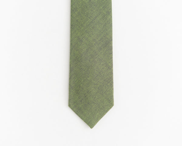 Moss green tie
