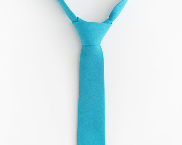 Aqua blue tie