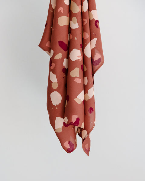 Summer scarf / Maya terracotta