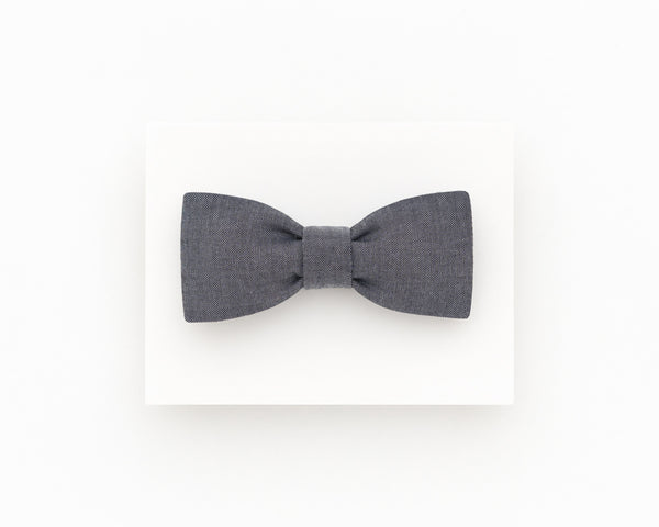 Grey chambray melange bow tie - Isola bowtie