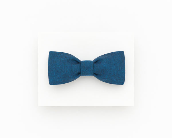 Petrol blue bow tie, blue wedding bow tie - Isola bow tie